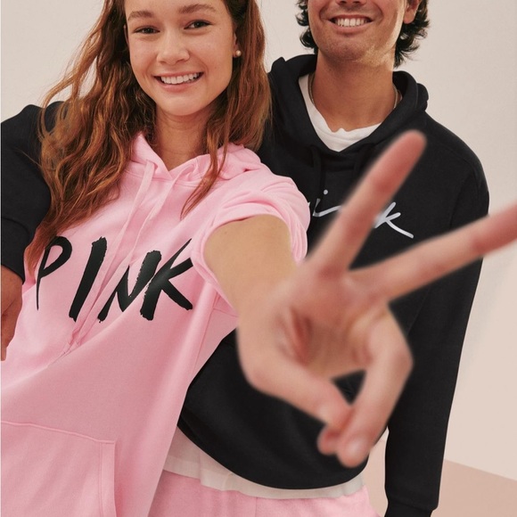 NWOT PINK pullover hoodie - Picture 3 of 4